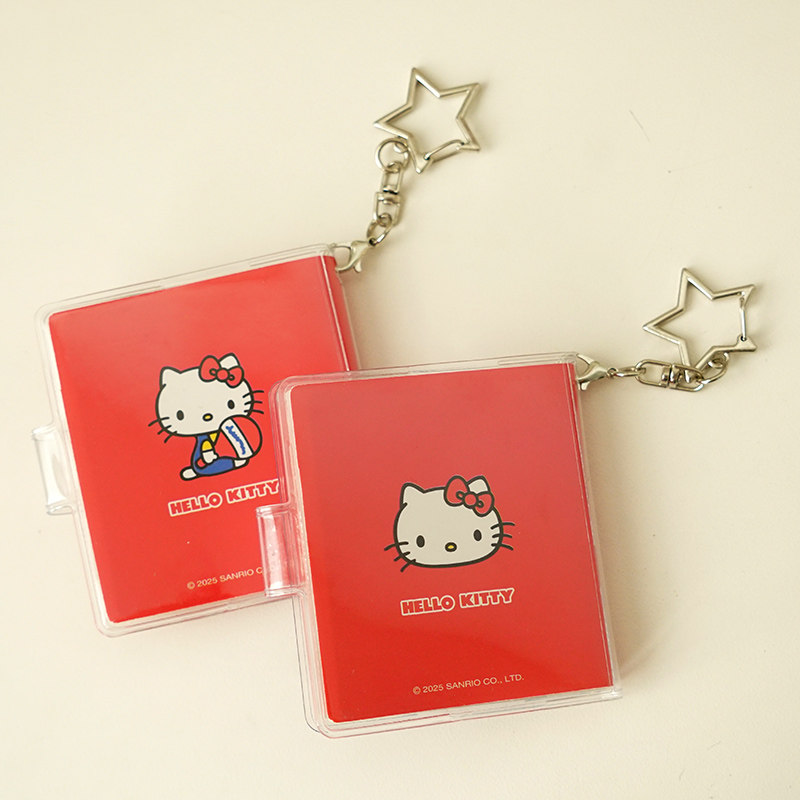 迷你胶套记事本挂件手账本随身便携复古红蓝凯蒂猫正版三丽鸥周边,淘宝优惠券,粉丝福利购,淘宝优惠卷