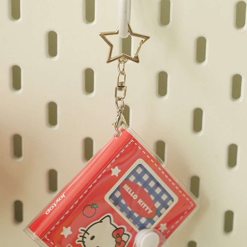 迷你胶套记事本挂件手账本随身便携复古红蓝凯蒂猫正版三丽鸥周边,淘宝优惠券,粉丝福利购,淘宝优惠卷