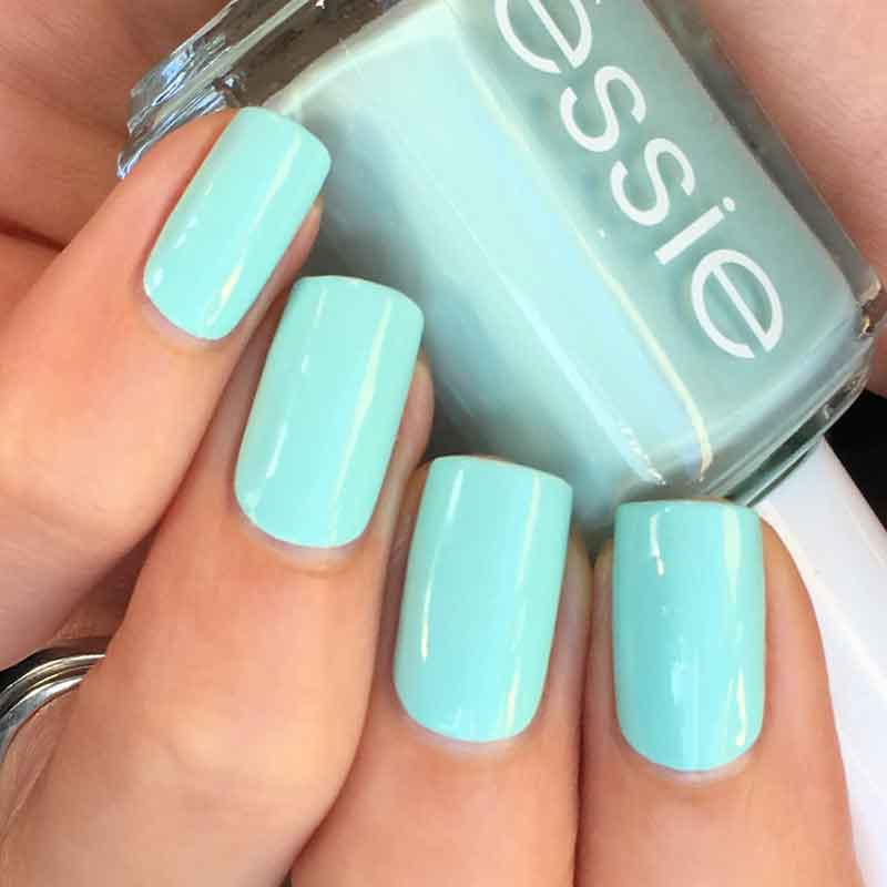 ESSIE指甲油702 mint candy apple提夫尼绿705草绿色免烤持久亮色-图0