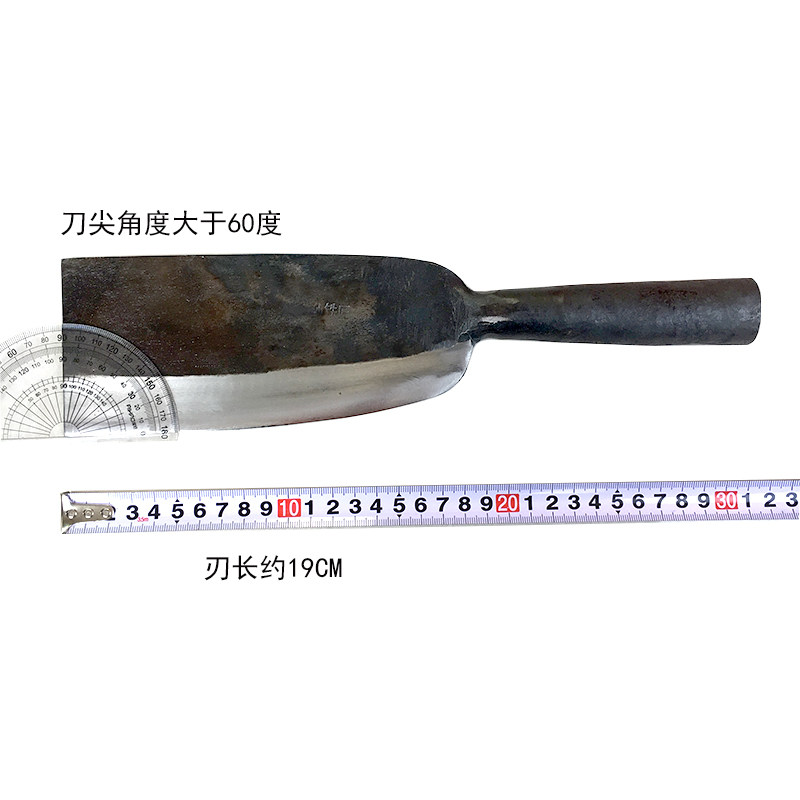 孙铁匠纯手工锻打弹簧钢多用屠宰农用篾刀柴刀砍骨刀斩骨刀剁骨刀_虎窝淘