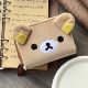 The same style of relaxed bear limited plush card bag coin wallet