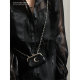 Uustudio niche design sweet and cool girl headphone bag