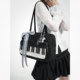 Uustudio original design niche light Yabi hot girl polka dot piano bowling portable shoulder armpit bag trendy
