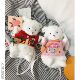 Fairy plush ugly cartoon lamb mobile phone shoulder bag