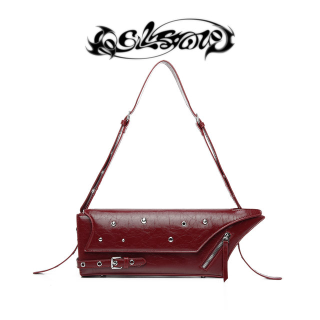 Uustudio dark style rivet functional armpit bag