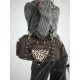 Original design Yabi leopard print rivet love armpit bag