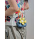 Mini uustudio flower hottie lipstick bag dark