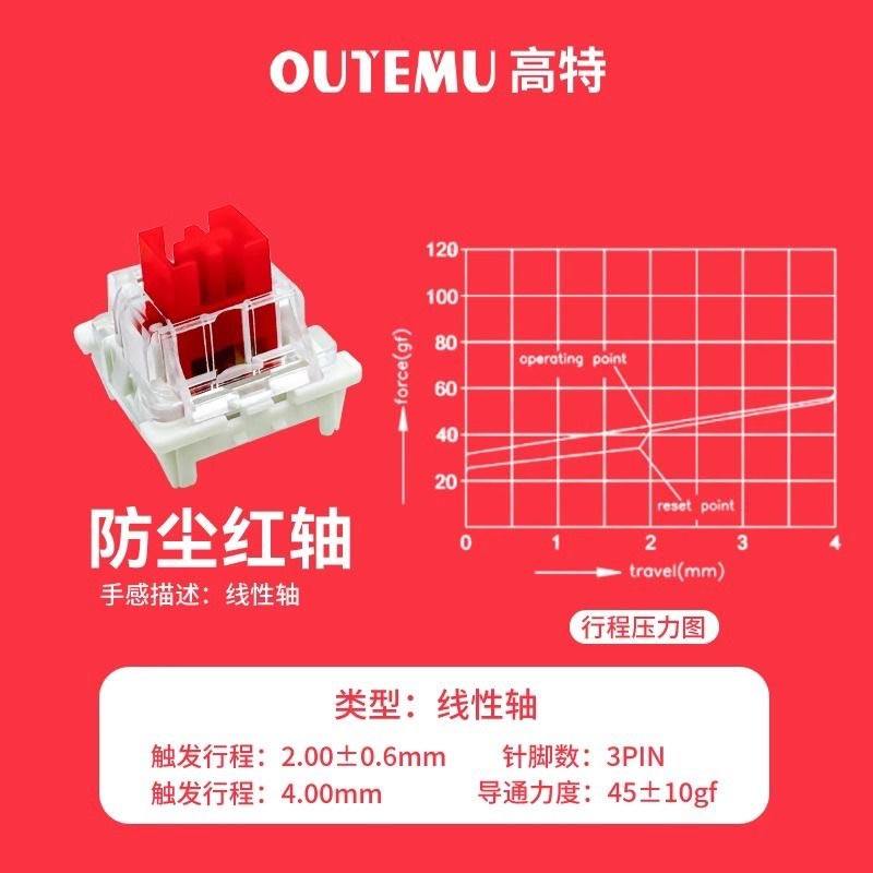 高特机械键盘轴体青轴黑轴红轴茶防尘轴DIY键盘维修配件键盘按键,淘宝优惠券,粉丝福利购,淘宝优惠卷