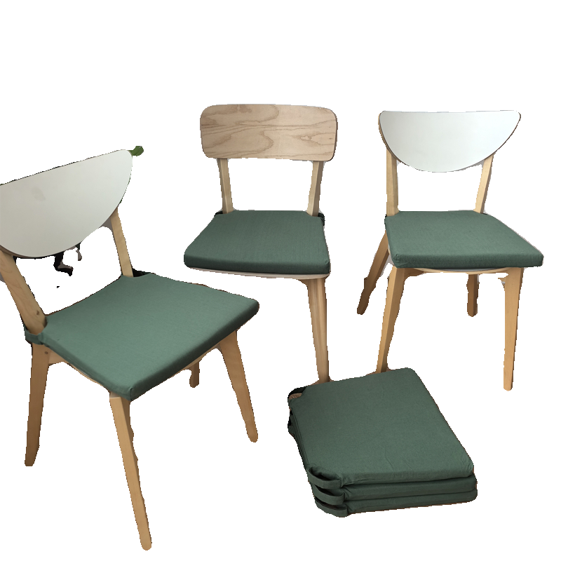 北欧风格利萨伯绿色椅垫餐椅海绵垫诺米拉椅垫贾斯蒂娜迪纳坐垫