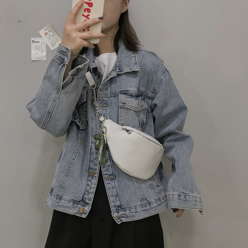 大泽＆二胖网红小包包女新款潮斜挎百搭ins时尚韩版洋气胸包少女腰包女0
