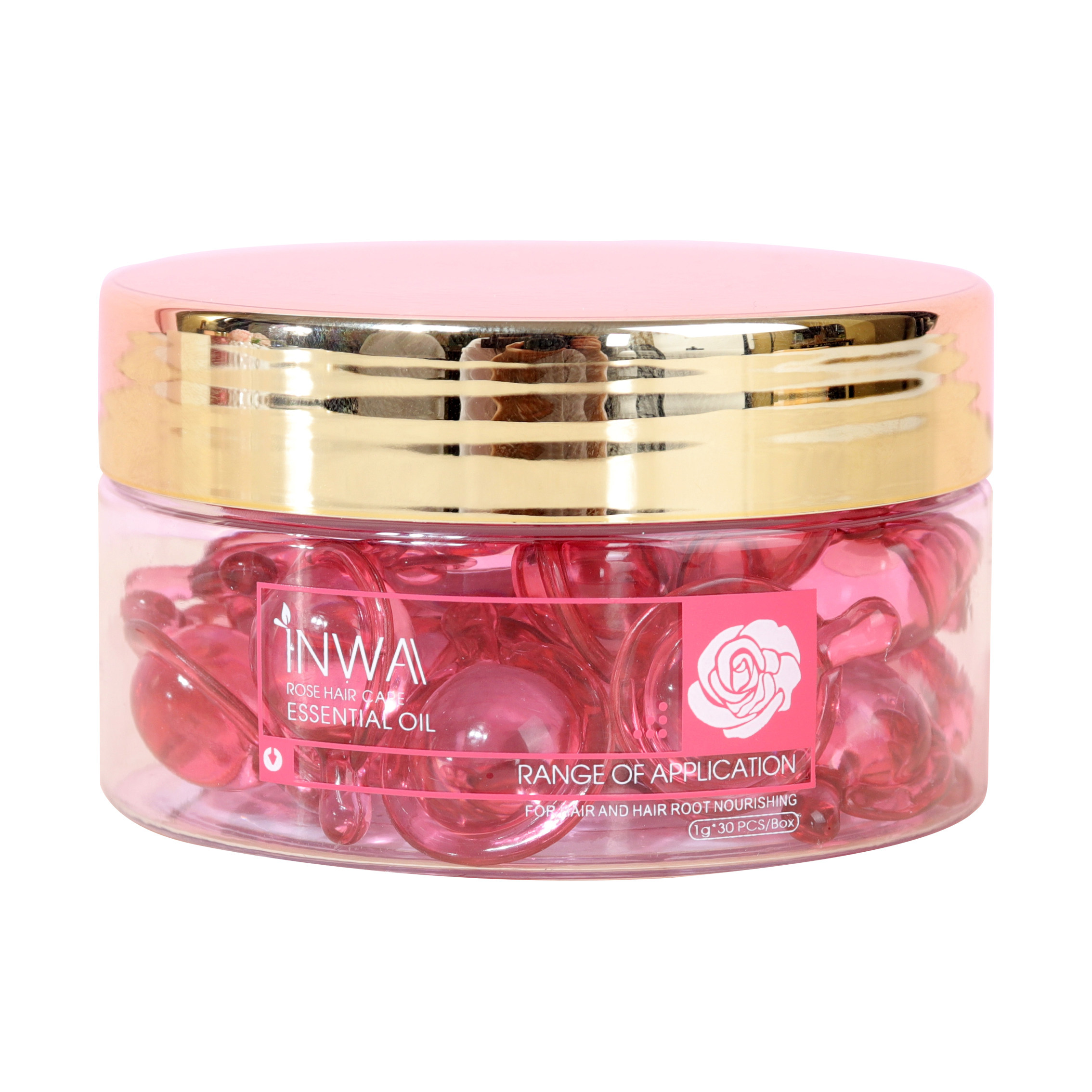 泰国INWA樱幻玫瑰护发精油胶囊免洗护发素毛躁干枯烫染修复不油腻,淘宝优惠券,粉丝福利购,淘宝优惠卷