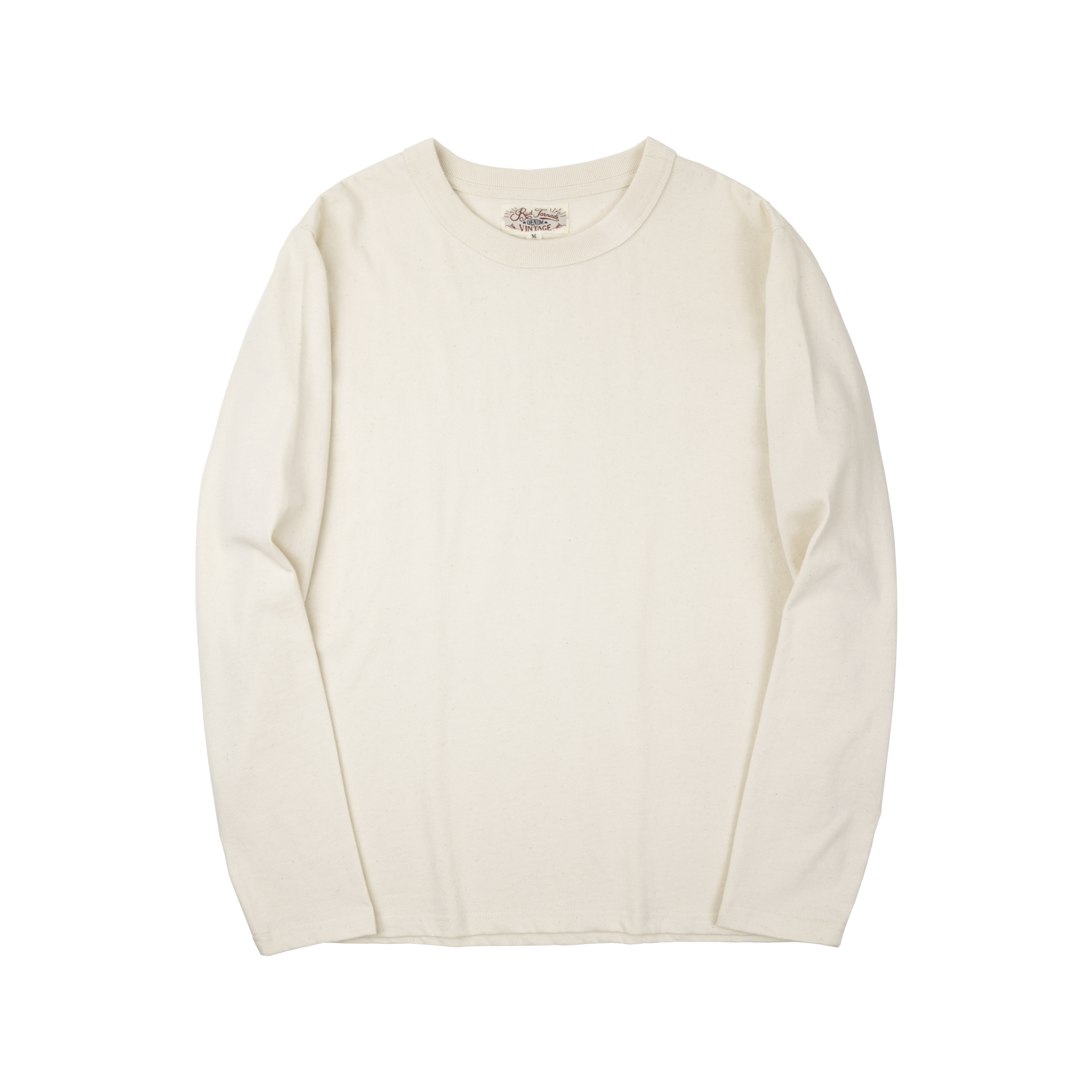 红风 复古32支圆领上衣重磅阿美咔叽日系开春纯棉打底衫长袖T恤男,淘宝优惠券,粉丝福利购,淘宝优惠卷