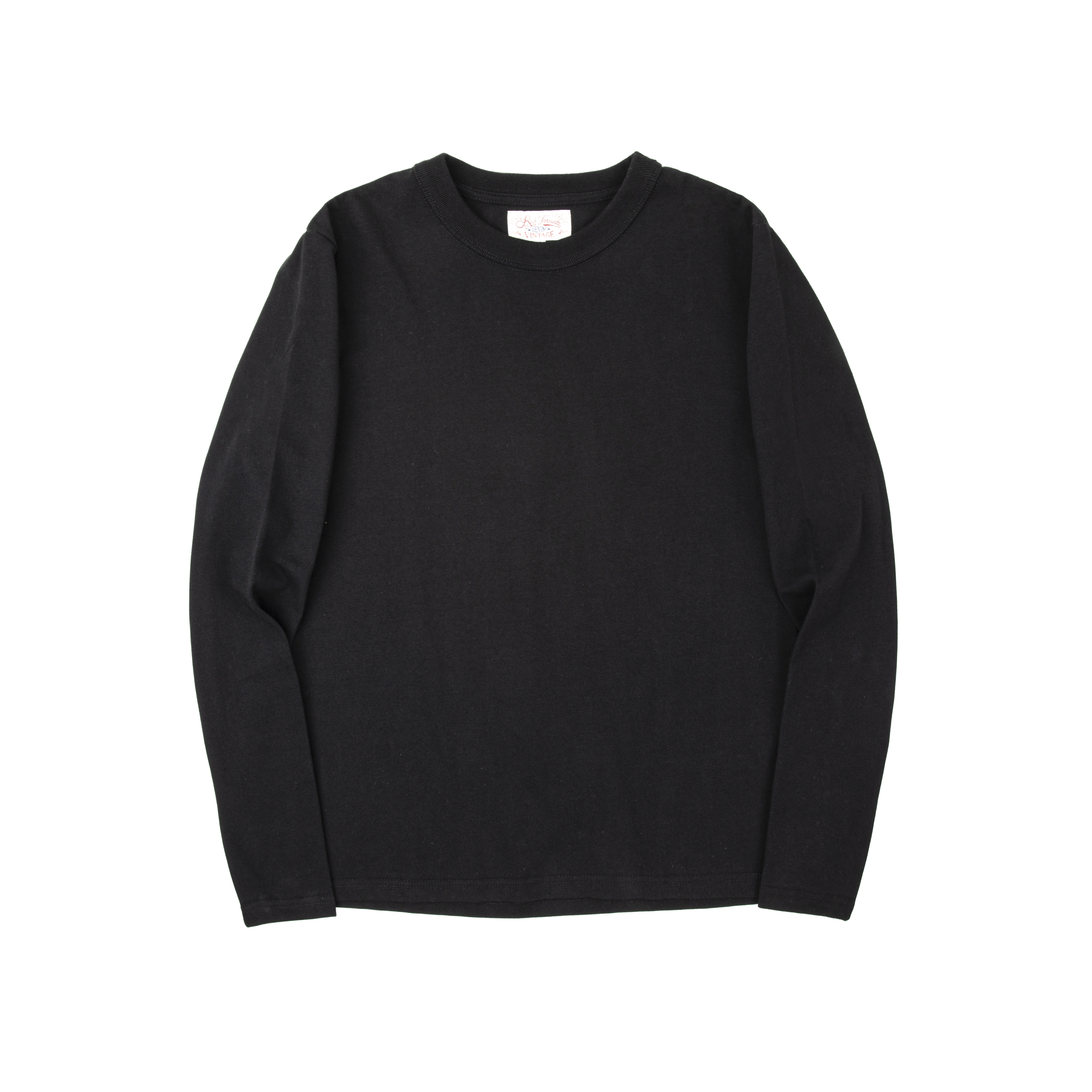 红风 复古32支圆领上衣重磅阿美咔叽日系开春纯棉打底衫长袖T恤男,淘宝优惠券,粉丝福利购,淘宝优惠卷