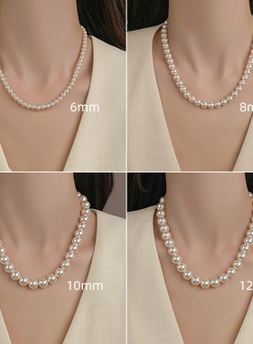 施家珍珠项链女2025新款