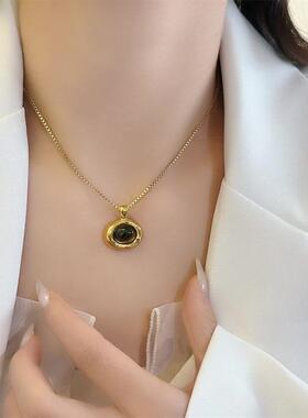 虎眼石吊坠项链2024新款