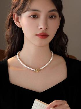 魅幻OT扣巴洛克毛衣链项链