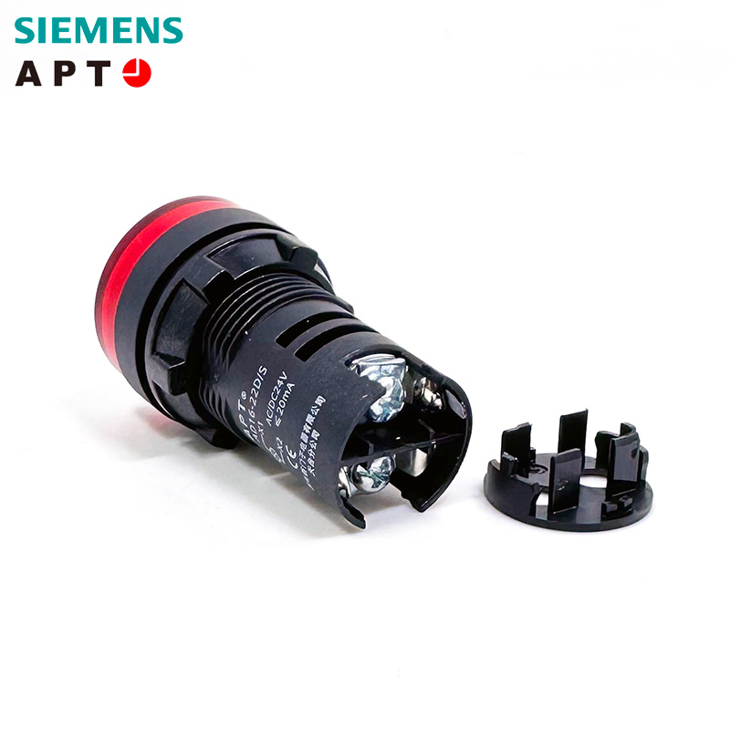 APT西门子LED电源指示灯AD16-22D/S通用信号灯红绿黄24V220V 22mm - 图1