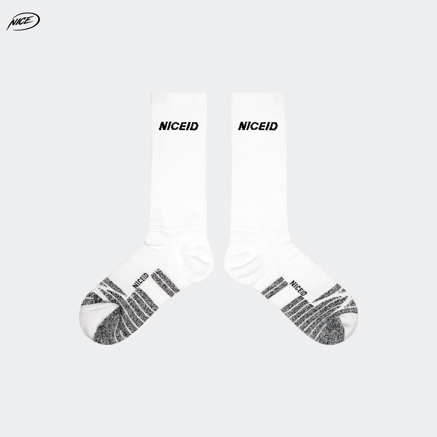NICEID NICE high-top casual basketball socks trendy mid-high sports socks towel bottom wrapped socks