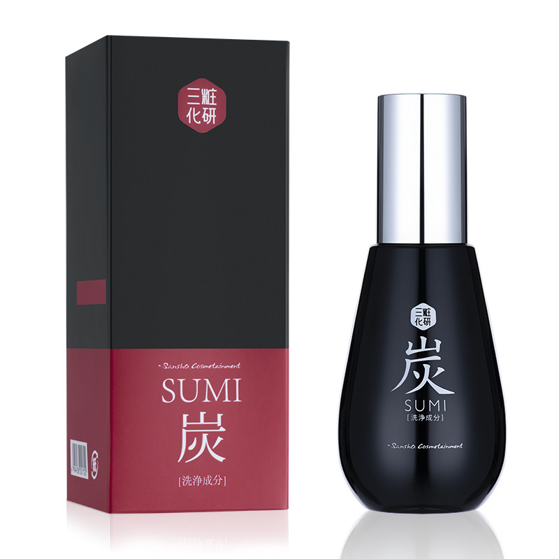 三妆化研备长炭毛孔清洁去角质凝胶 sansho三妆面部磨砂/去角质