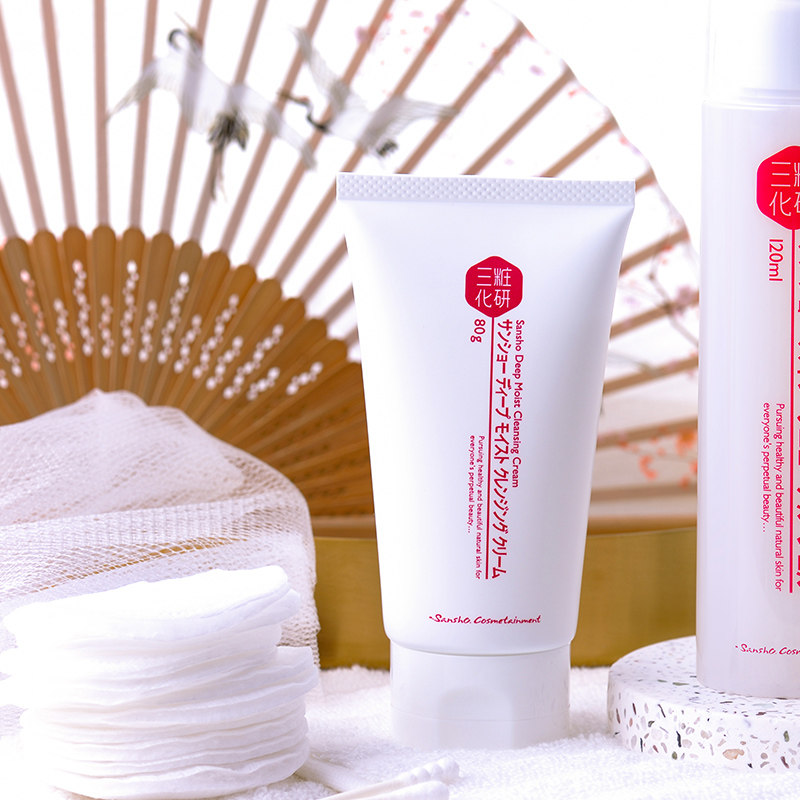 三妆氨基酸80g日本樱之柔皙洗面奶 sansho三妆洁面