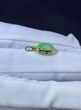 孤品翡天然带证书翠吊坠翡翠