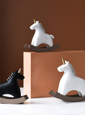 insins可爱风独角兽桌面装饰品