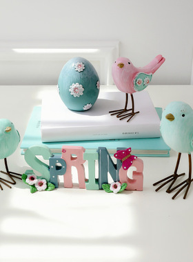 少女心可爱风动物书架桌面装饰