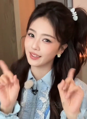 奔跑吧白鹿同款高马尾鱼骨发夹
