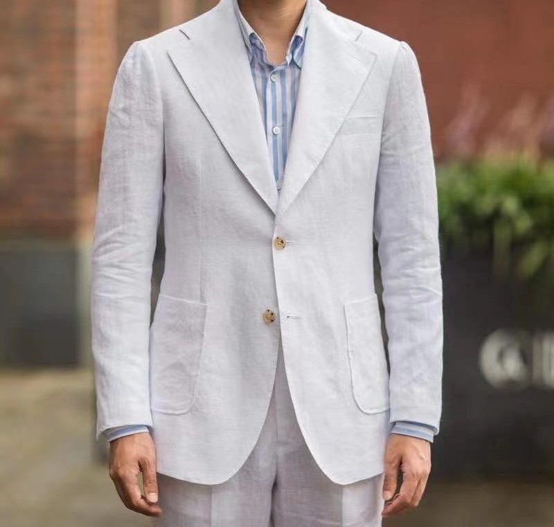 秋季男士薄款亚麻西服复古那不勒斯意式修身西装外套休闲纯色上衣,淘宝优惠券,粉丝福利购,淘宝优惠卷