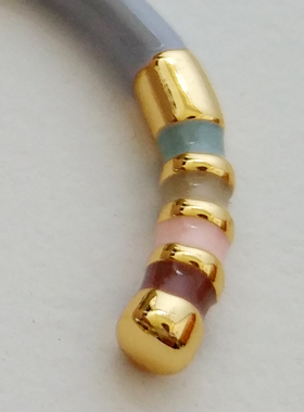 温柔环绕，品质撞色珐琅彩釉设计感开口手镯法国小众质感轻奢手环