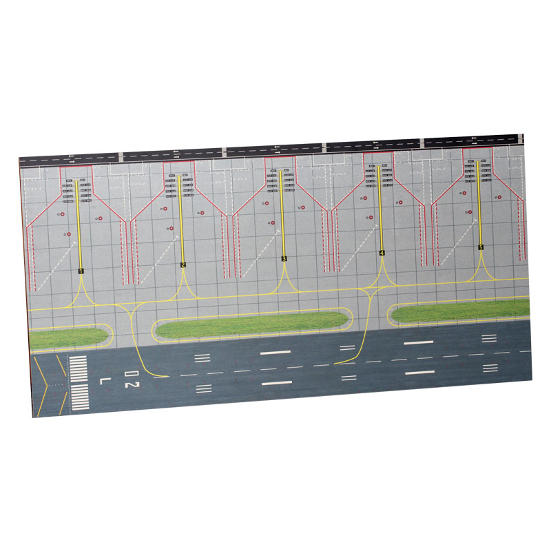 1:400飞机场模型客机波音777空客380跑道停机坪沙盘背景微缩场景-图3