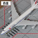 Alloy finished passenger aircraft model ornaments Air China