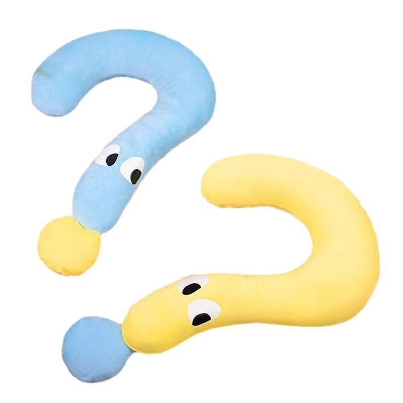 新款狗狗枕头问号枕头小型犬毛绒抱枕四季通用猫咪用品,淘宝优惠券,粉丝福利购,淘宝优惠卷