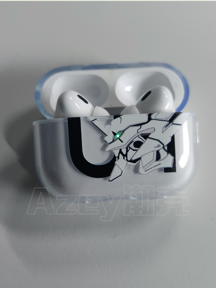 azeyao工作室动漫eva福音战士初号机对灯适用苹果Airpods2pro3代软壳保护套二代对灯耳机套Pro2四代五代透明 - 图2