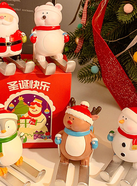 可爱圣诞节手机支架桌面装饰摆件