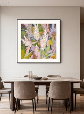 『锦穗』法式奶油风装饰画玄关入户轻奢沙发背景墙挂画样板间壁画