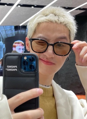 韩国潮牌茶色太阳镜男小红书度假