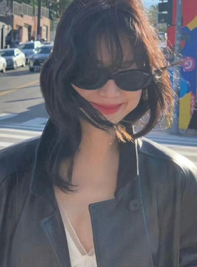 韩版黑色猫眼fever墨镜