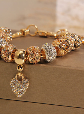 潘家风格手链爱心吊坠手串