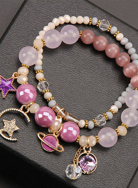 东大门韩国星空多元素月亮手串