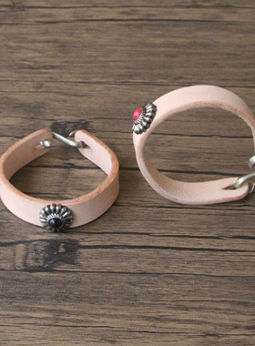 复古做旧真皮牛皮手镯情侣手链