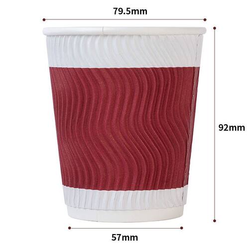 得力一次性纸杯加厚100只装杯子耐高温防变形家用加厚饮料咖啡豆浆可乐奶茶热饮杯水杯加厚杯子2024龙年纸杯 - 图3