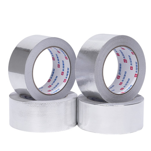 永冠加厚铝箔胶带耐高温热水器油烟机排烟管道水管密封厨房补锅防漏自粘贴锡箔纸防水防晒隔热玻纤布铝箔胶带 - 图3