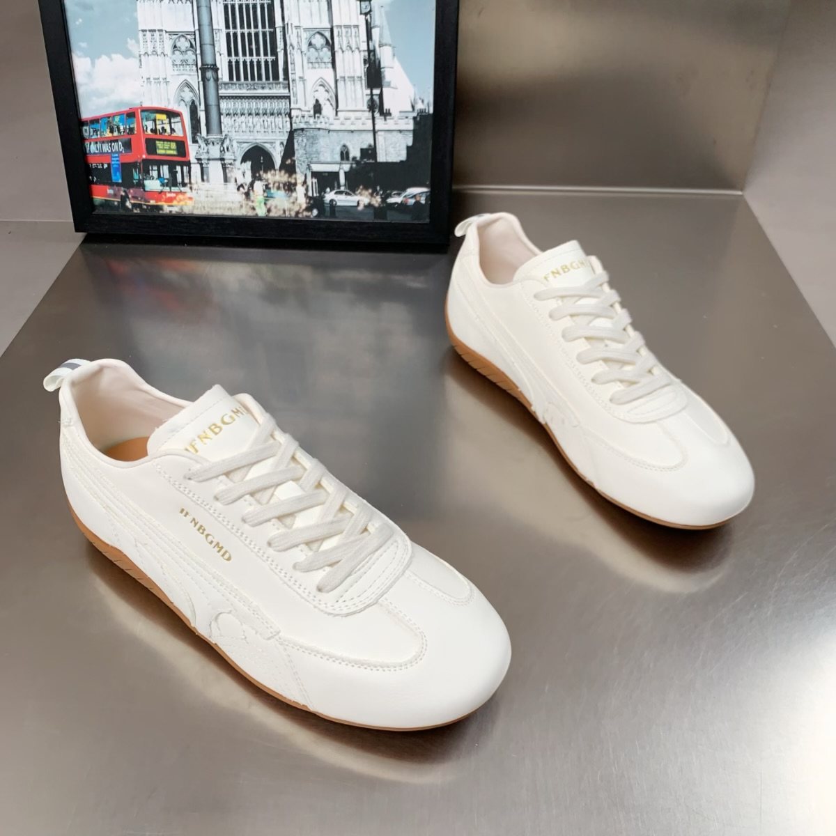 头层牛皮拼色德训鞋女2026春季新款平底时尚休闲百搭运动阿甘鞋潮,淘宝优惠券,粉丝福利购,淘宝优惠卷