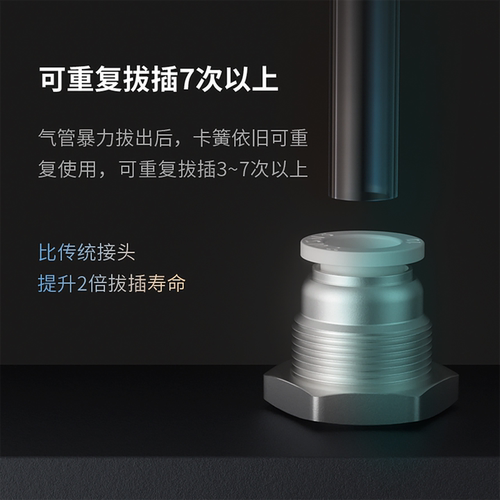 TWSNS台匠山耐斯PM隔板直通二通对插快速接头4/4/6/8/10气管软管 - 图2