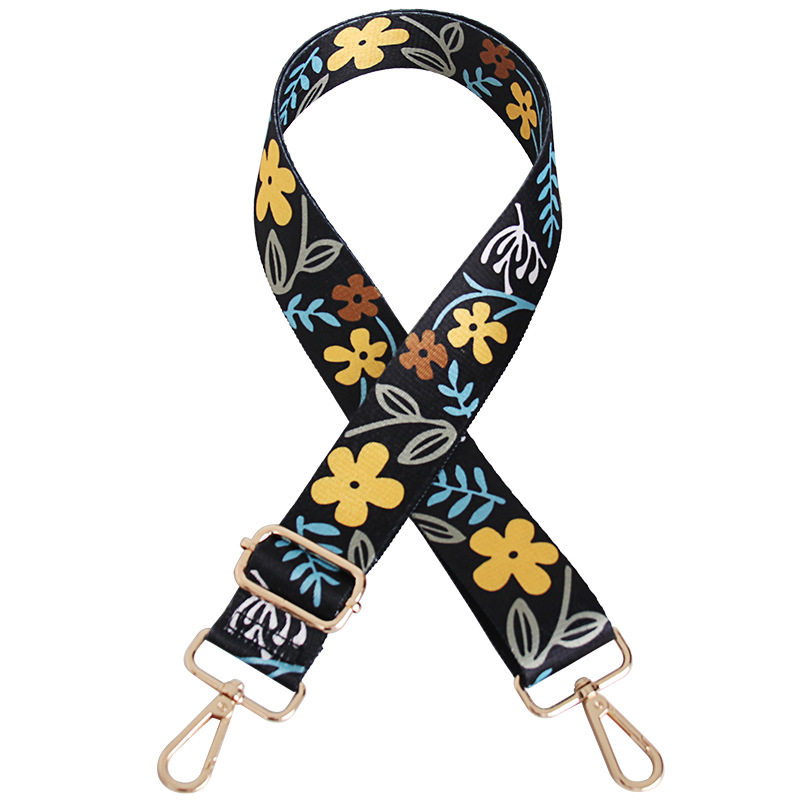 宽肩带配件斜挎包包肩带加长宽肩带彩色花朵可调节包带替换肩带潮,淘宝优惠券,粉丝福利购,淘宝优惠卷