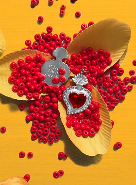 ins小众美式hiphop辐射之心项链