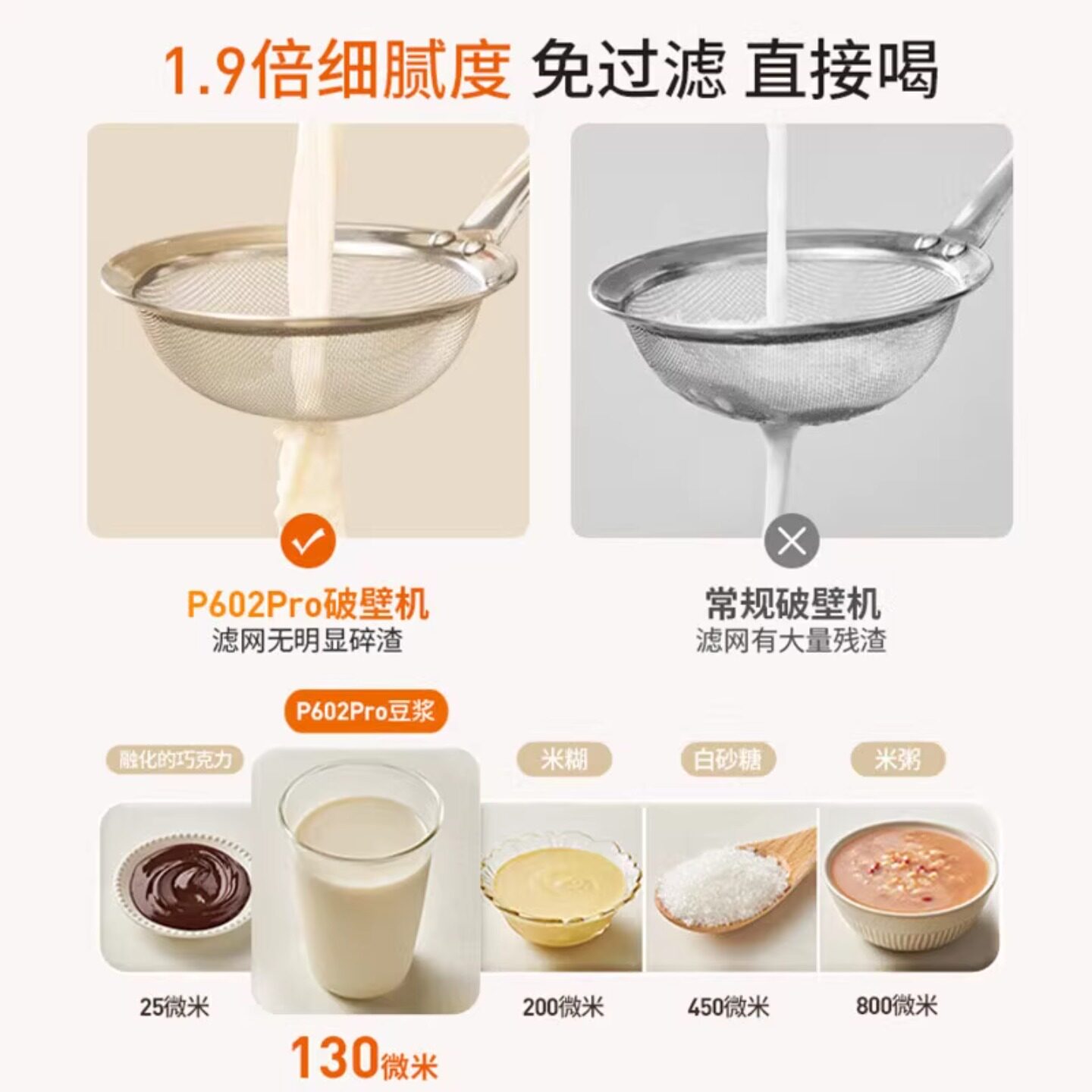 九阳豆浆机破壁家用全自动多功能彩屏轻音大容量辅食料理机磨粉机