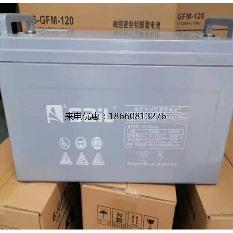 风帆蓄电池6-GFM-120（12V120AH10hr) 通用 UPS 直流屏 消防 设备 - 图1