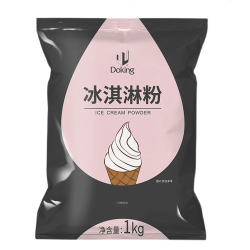 盾皇冰淇淋粉自制家用甜筒/圣代原料1kg  软冰激凌粉商用抹茶原味 - 图3